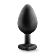 Plug Anal Blush Temptasia Preto (8,2 cm) Consoladores - nacloset