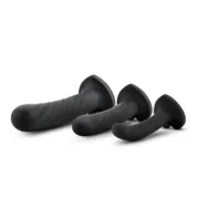 Dildo Blush Temptasia Preto 3 Peças Consoladores - nacloset 2