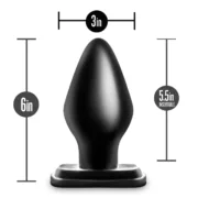 Plug Anal Blush Adventures Preto (7,6 cm) Consoladores - nacloset 2