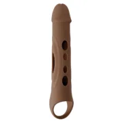 Capa peniana Zero Tolerance Castanho Ø 4,1 cm Consoladores - nacloset 2