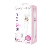 Varinha de Massagem Recarregável PalmPower Curve Bodywand Bodywand Curve Branco Presentes - nacloset