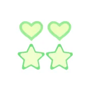 Tetinas Peekaboo Verde Tamanho único Corações Estrelas Lingerie e Roupa Interior - nacloset