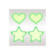 Tetinas Peekaboo Verde Tamanho único Corações Estrelas Lingerie e Roupa Interior - nacloset 2
