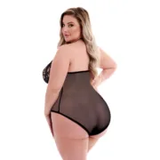 Body Baci Lingerie Preto Queen Queen size Babydolls e bodies - nacloset 2