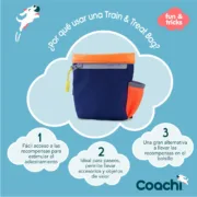Estojo Coachi Train & Treat Azul Coral Animais de Estimação - nacloset 2