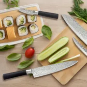 Faca Santoku Richardson Sheffield Katana Preto Metal Baquelite 17,5 cm (6 Unidades) Cozinha | Gourmet - nacloset 2