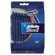 Máquinas de Barbear Descartáveis Gillette Blue II 20 Unidades Depilação e acessórios para barbear - nacloset