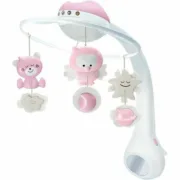 Móvel Projetor Infantino Sweet Girl Night 3 em 1 Brinquedos interativos - nacloset