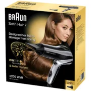 Secador de Cabelo Braun Satin Hair 7 HD710 Preto 2200 W Iónico Cabelo - nacloset 2