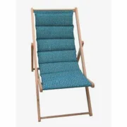Ligstoel Jardin Prive Douala Azul lona madeira de faia (106 x 55 x 95 cm) Casa | Jardim - nacloset