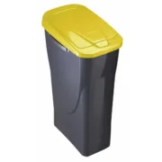 Caixote de Lixo para Reciclagem Mondex Ecobin Amarelo Com tampa Casa | Jardim - nacloset