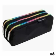 Bolsa Escolar Exacompta Rainbow Preto 22,5 x 8 x 10 cm (6 Unidades) A Preço de Revenda - nacloset