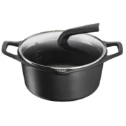 Caçarola com Tampa Tefal E2494644 Preto Ø 24 cm Cozinha | Gourmet - nacloset