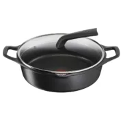 Caçarola com Tampa Tefal E2497244 Preto Ø 28 cm Cozinha | Gourmet - nacloset