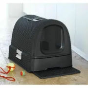Caixa de Areia para Gatos Curver 198846 Branco Antracite Grafite 3,5 x 3,5 x 1 cm 51 x 38,5 x 39,5 cm Plástico Animais de Estimação - nacloset