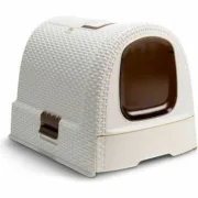 Caixa de Areia para Gatos Curver 2068962 Bronze 3,5 x 3,5 x 1 cm Resina Plástico Animais de Estimação - nacloset