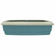 Caixa de Areia para Gatos Aimé Azul Plástico 54 x 40 x 14 cm Animais de Estimação - nacloset 2