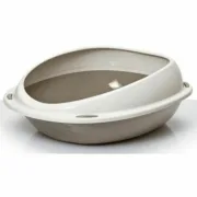 Caixa de Areia para Gatos Aimé 57 x 40 x 19 cm Bege Plástico Animais de Estimação - nacloset