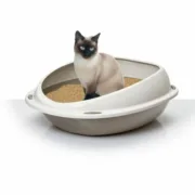 Caixa de Areia para Gatos Aimé 57 x 40 x 19 cm Bege Plástico Animais de Estimação - nacloset 2