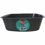 Caixa de Areia para Gatos Aimé Preto 43 x 31 x 10 cm Plástico Animais de Estimação - nacloset 2