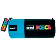 Bolsa Escolar POSCA Azul Preto 8,5 x 19,5 cm Estojos - nacloset