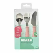 Talheres Béaba Cor de Rosa Aço inoxidável 3 Peças Cozinha | Gourmet - nacloset