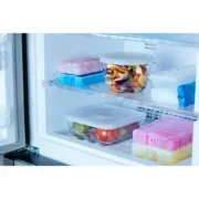 Conjunto de Recipientes de Cozinha Herméticos Empilháveis Pyrex Cook & Freeze Transparente 8 Peças Cozinha | Gourmet - nacloset 2