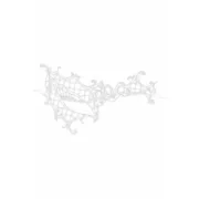 Venda Maskarade Branco Bondage - nacloset