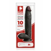 Vibrador Realista Captain Red Preto 31 cm Sexshop - nacloset 2