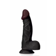 Dildo Realista Captain Red TPE Preto 23 cm Consoladores - nacloset