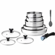Bateria de Cozinha Arthur Martin AM4485 10 Peças Conjuntos de tachos - nacloset