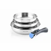 Bateria de Cozinha Arthur Martin   3 Peças Conjuntos de tachos - nacloset