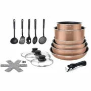 Bateria de Cozinha Arthur Martin   20 Peças Conjuntos de tachos - nacloset