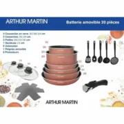 Bateria de Cozinha Arthur Martin   20 Peças Conjuntos de tachos - nacloset 2