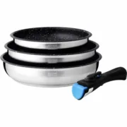 Frigideira Arthur Martin Terracotta Aço inoxidável Ø 24 cm Ø 20 cm Ø 26 cm (3 Unidades) Cozinha | Gourmet - nacloset