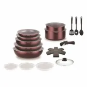 Bateria de Cozinha Arthur Martin AM2503 Grená Conjuntos de tachos - nacloset 2