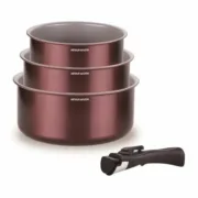 Caçarolas Arthur Martin Prune Alumínio Ø 18 cm Ø 20 cm Ø 16 cm 4 Peças (3 Unidades) A Preço de Revenda - nacloset