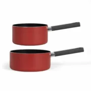 Conjunto de Tachos Livoo Vermelho Silicone 2 Peças (2 Unidades) A Preço de Revenda - nacloset