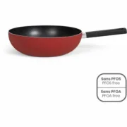 Frigideira Wok Livoo Vermelho Alumínio Ø 32 cm Cozinha | Gourmet - nacloset 2
