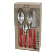 Faqueiro Pradel essentiel Colorfull Vermelho Metal 20 Peças Cozinha | Gourmet - nacloset 2