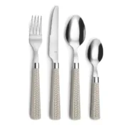 Conjunto de Talheres Amefa Paille Cinzento 24 Unidades Metal Cozinha | Gourmet - nacloset