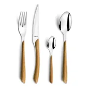 Conjunto de Talheres Amefa Eclat Aço inoxidável ABS 24 Peças Cozinha | Gourmet - nacloset