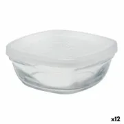 Lancheira Quadrada com Tampa Duralex FreshBox Transparente 150 ml (12 Unidades) A Preço de Revenda - nacloset
