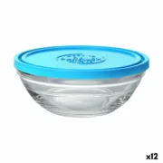 Lancheira Redonda com Tampa Duralex FreshBox Azul 500 ml (12 Unidades) A Preço de Revenda - nacloset