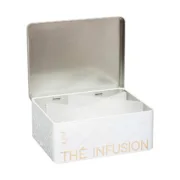Caixa Multiusos Nature Scandi Metal Branco Casa | Jardim - nacloset 2