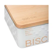 Caixa Multiusos Nature Scandi Metal Branco 500 gr Casa | Jardim - nacloset 2