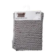 Tapete de banho 5five Simply Smart Cinzento Poliéster 50 x 75 cm Banho - nacloset 2