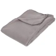 Manta Polar Atmosphera Castanho Algodão 125 x 150 cm Bebés e Crianças - nacloset