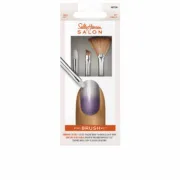 Conjunto de Pincéis de Maquilhagem Sally Hansen Pro Brush Lote 3 Peças Acessórios e organizadores - nacloset 2