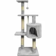 Arranhador para Gatos Paloma tree Cinzento Felpa Madeira Sisal (1 Unidade) Animais de Estimação - nacloset